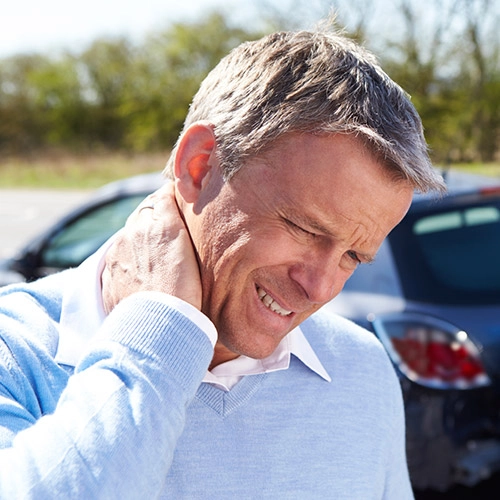 Chiropractic Wheaton MD Man With Whiplash Neck Pain